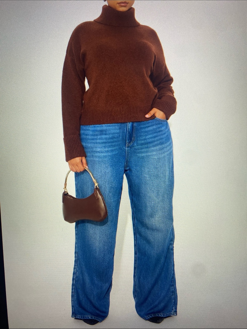 NWT Fashion Nova Chocolate Brown Turtleneck Sweater